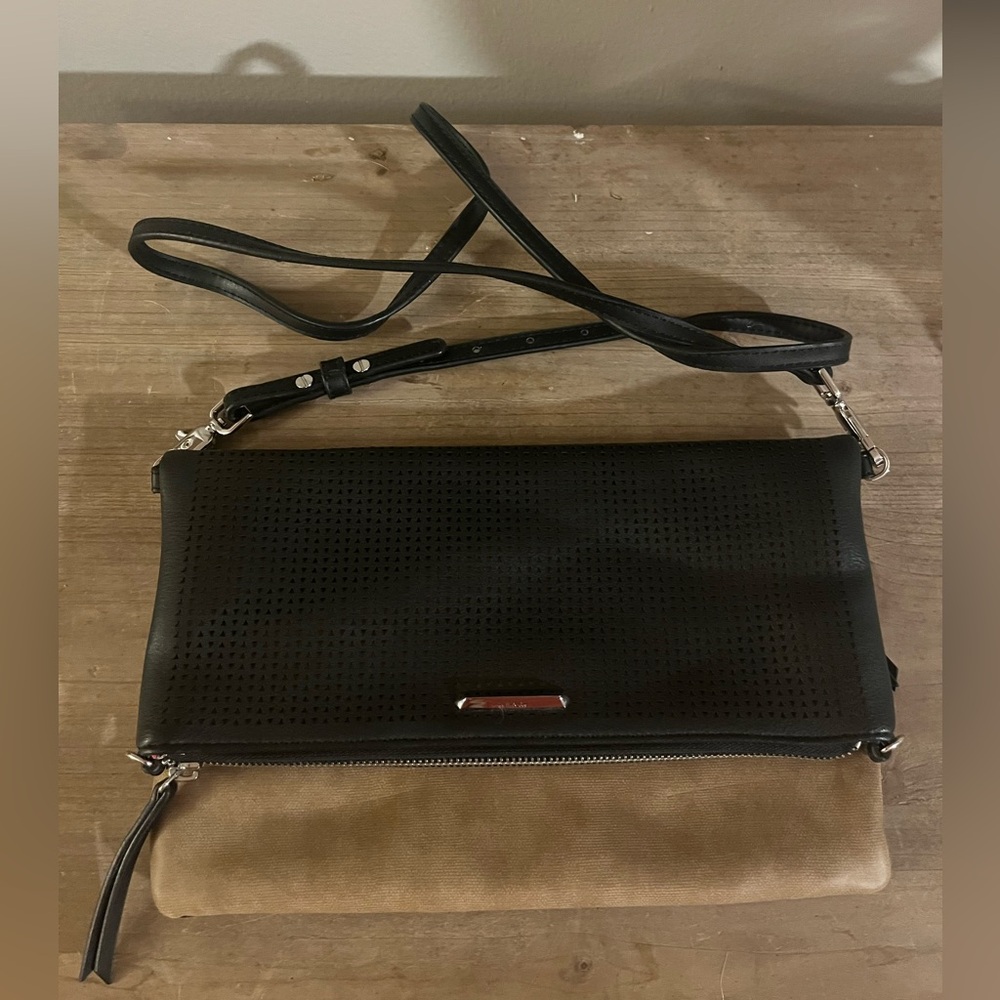 Genuine Stella & Dot Petite Crossbody Purse Bag Or Clutch W/ Removable Strap